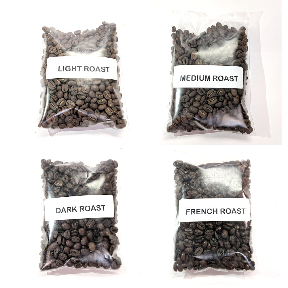 Medium roast coffee samples